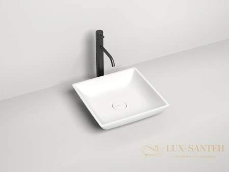 раковина salini callista 1101208sm s-stone 37.5x37.5 см, белый